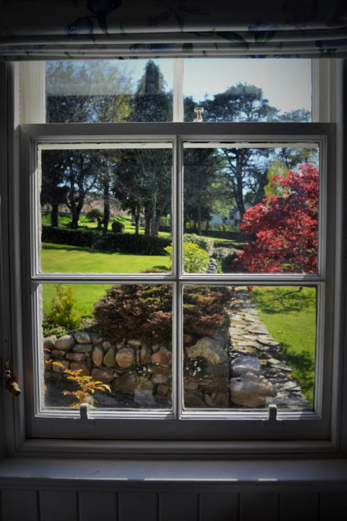 View of the garden from Rinnes room window