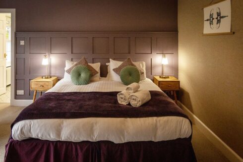 Inside view of the Rinnes Room's Bed